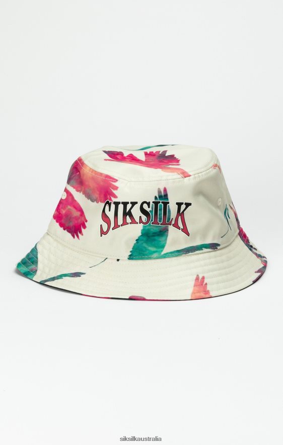 Unisex Accessory TB82N232 SikSilk Black Reversable Printed Bucket Hat