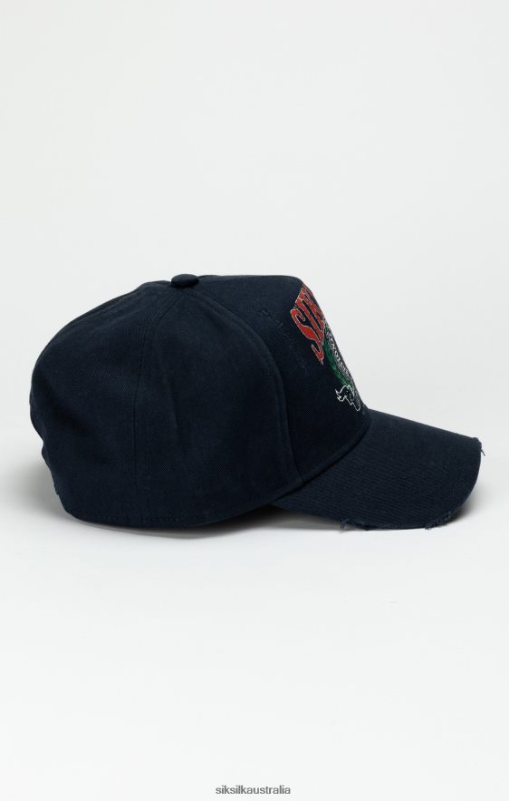 Unisex Accessory TB82N236 SikSilk Navy Varsity Trucker Cap
