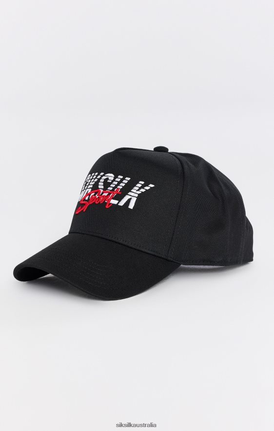 Unisex Accessory TB82N248 SikSilk Black Sports Trucker Cap