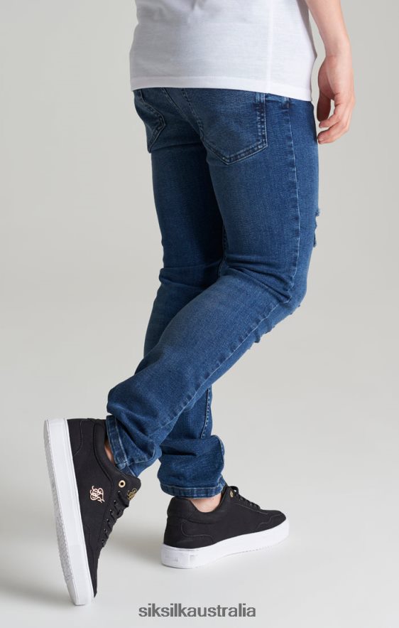 Boys Apparel TB82N309 SikSilk Midstone Distressed Slim Denim Jean