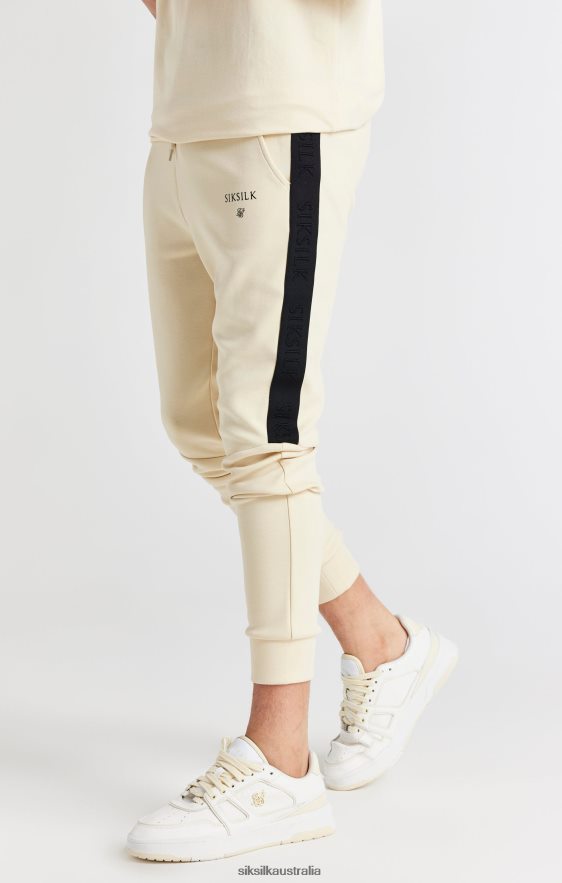 Boys Apparel TB82N305 SikSilk Beige Taped Jogger