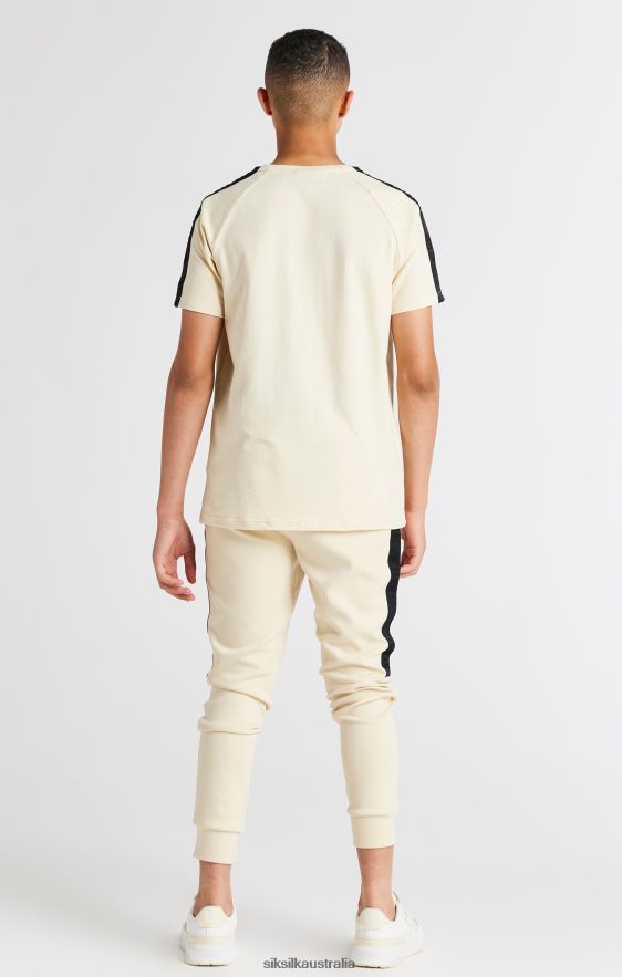 Boys Apparel TB82N305 SikSilk Beige Taped Jogger
