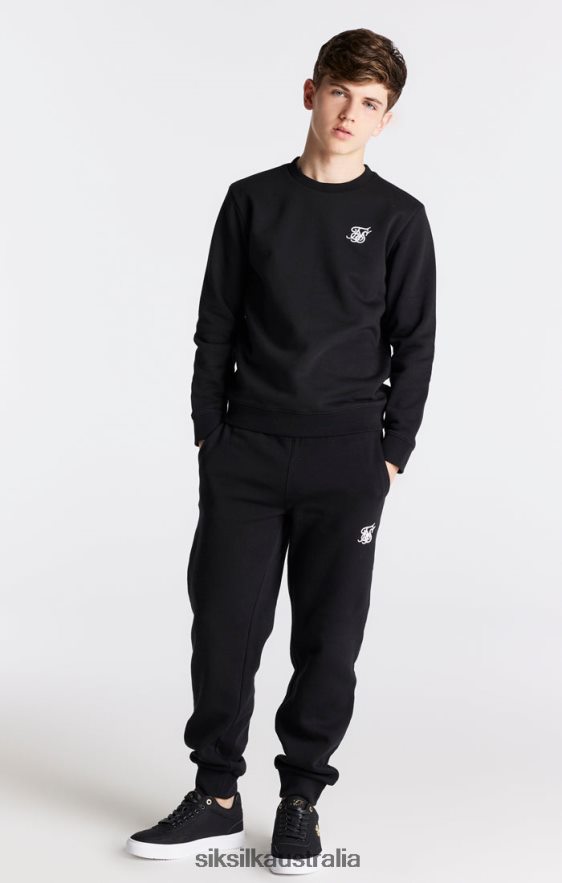 Boys Apparel TB82N291 SikSilk Black Essentials Sweatshirt