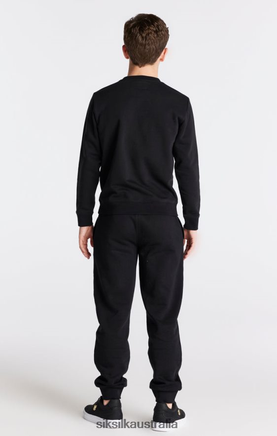 Boys Apparel TB82N291 SikSilk Black Essentials Sweatshirt