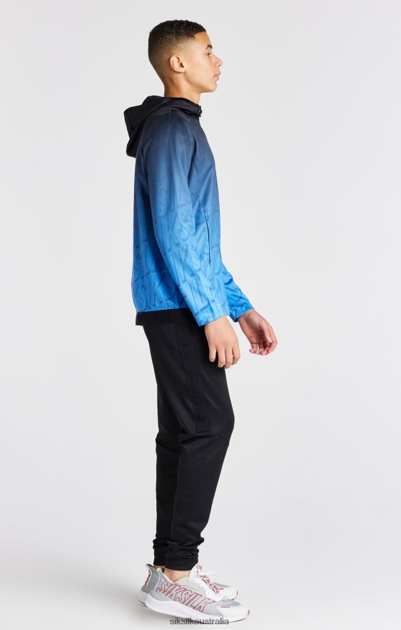 Boys Apparel TB82N293 SikSilk Blue Fade Zip Thru Hoodie