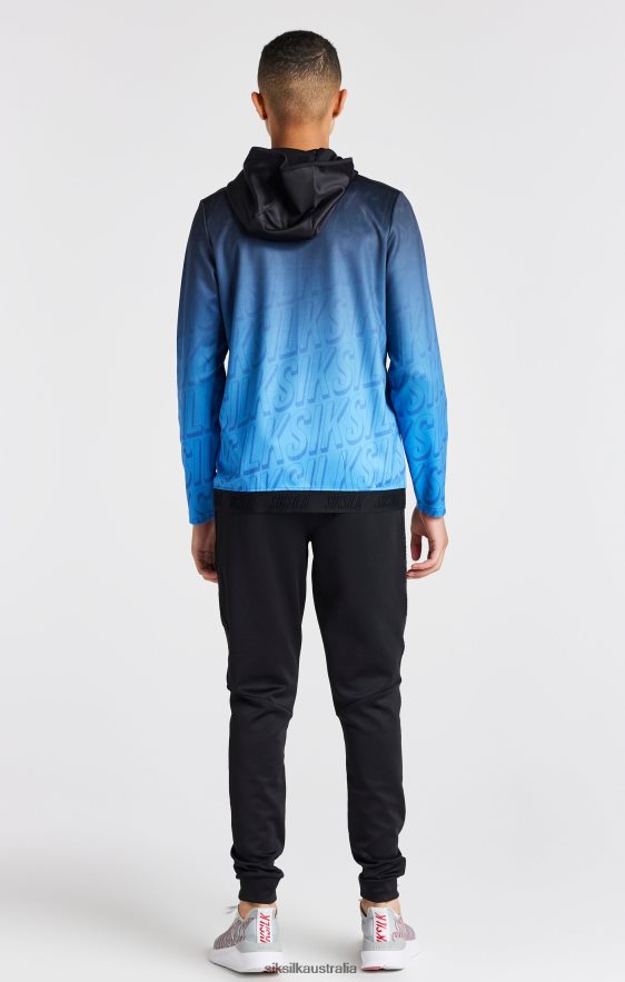 Boys Apparel TB82N293 SikSilk Blue Fade Zip Thru Hoodie