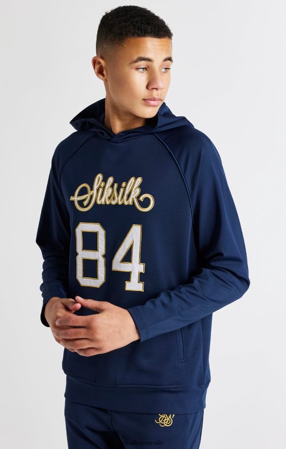 Boys Apparel TB82N294 SikSilk Navy Retro Hoodie