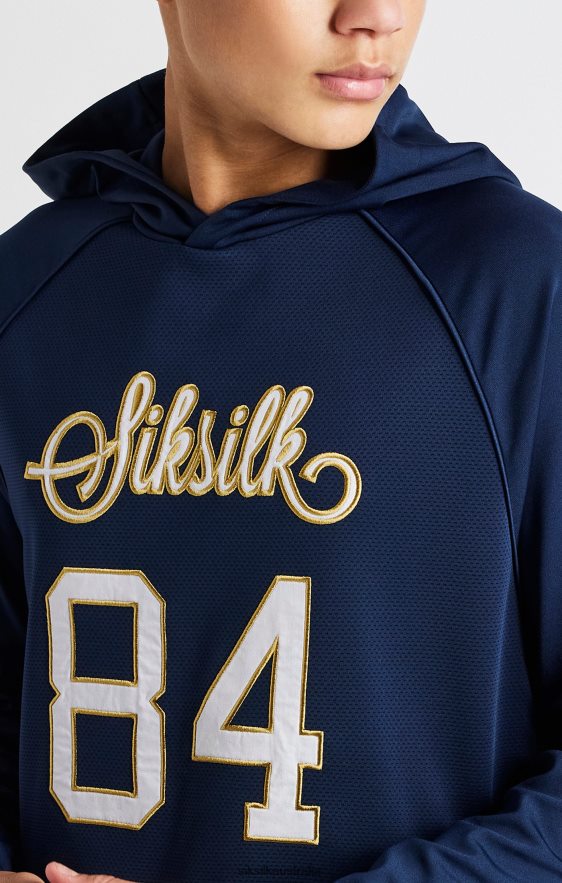 Boys Apparel TB82N294 SikSilk Navy Retro Hoodie