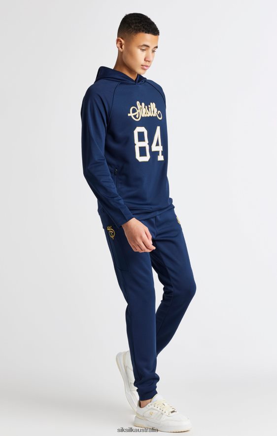 Boys Apparel TB82N294 SikSilk Navy Retro Hoodie
