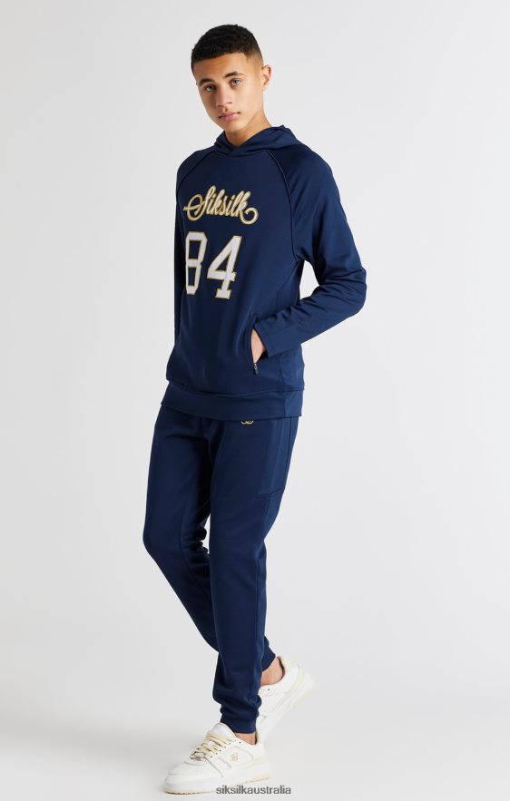 Boys Apparel TB82N294 SikSilk Navy Retro Hoodie