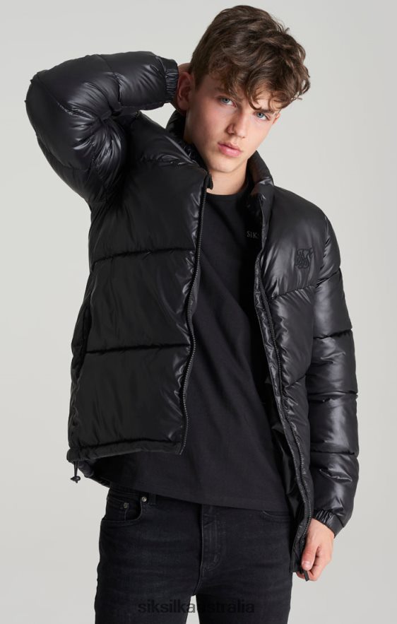 Boys Apparel TB82N300 SikSilk Black Bubble Jacket