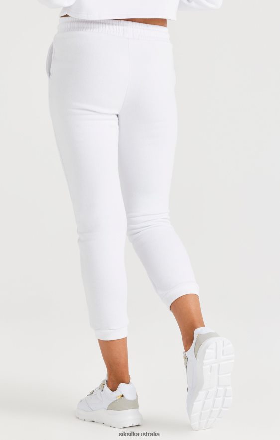 Girls Apparel TB82N347 SikSilk White Signature Jogger