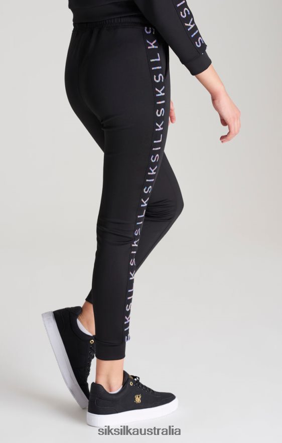 Girls Apparel TB82N349 SikSilk Black Taped Track Pant