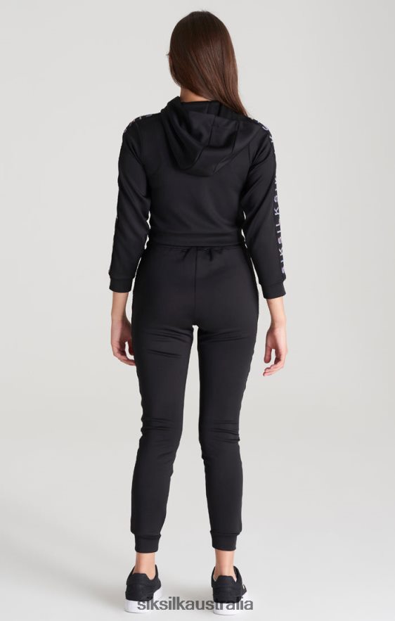 Girls Apparel TB82N349 SikSilk Black Taped Track Pant