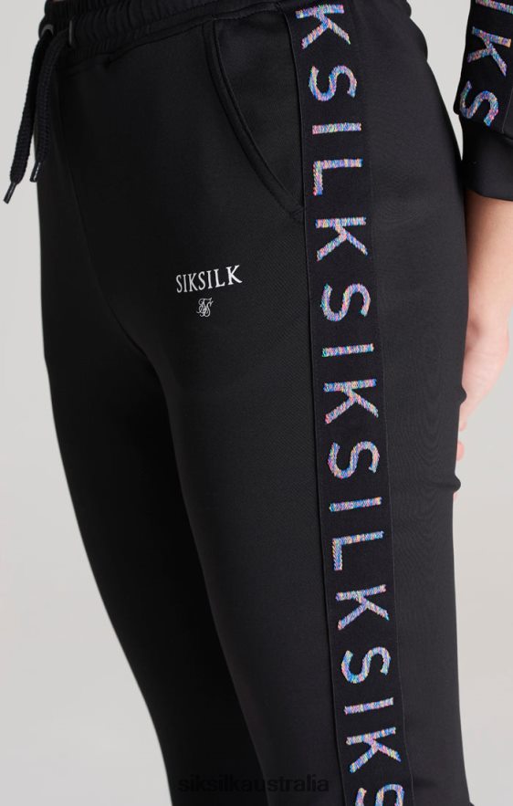 Girls Apparel TB82N349 SikSilk Black Taped Track Pant