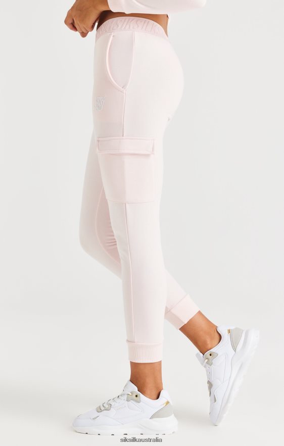 Girls Apparel TB82N351 SikSilk Taped Cargo Pants - Pink