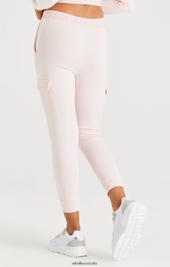 Girls Apparel TB82N351 SikSilk Taped Cargo Pants - Pink