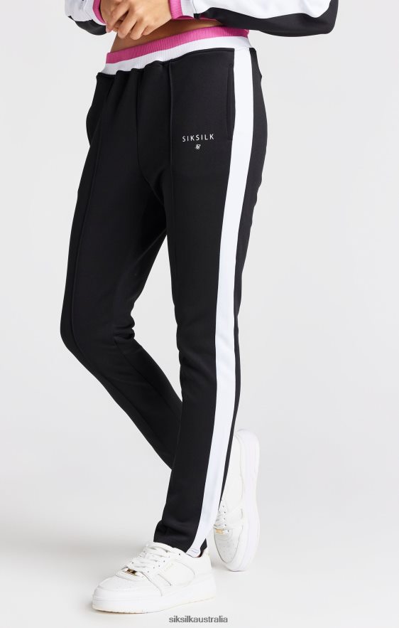 Girls Apparel TB82N353 SikSilk Black Retro Track Pant