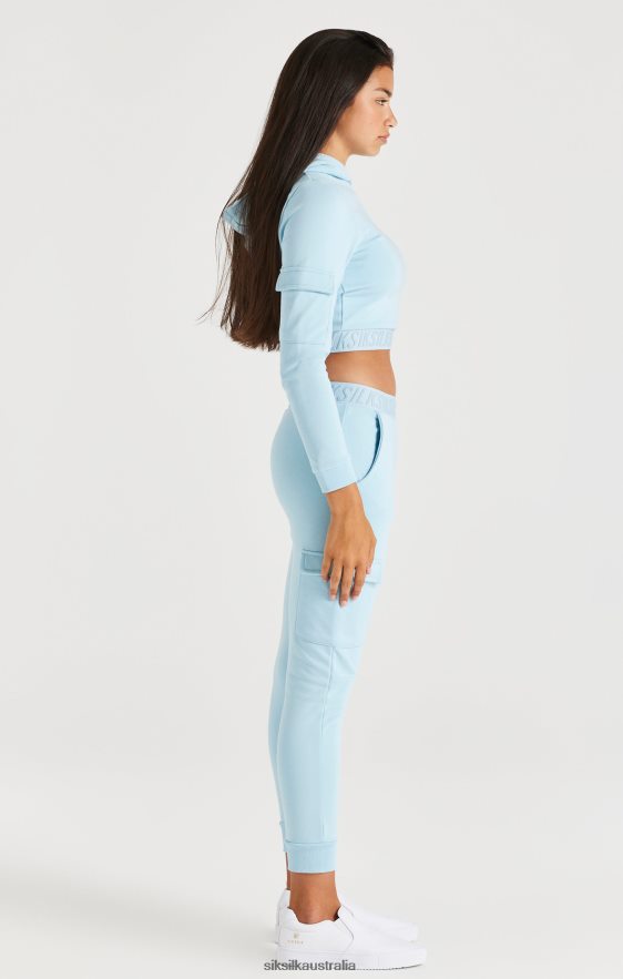 Girls Apparel TB82N328 SikSilk Taped Cargo Overhead Hood - Blue