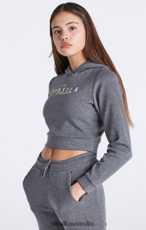 Girls Apparel TB82N329 SikSilk Grey Marl Signature Track Top