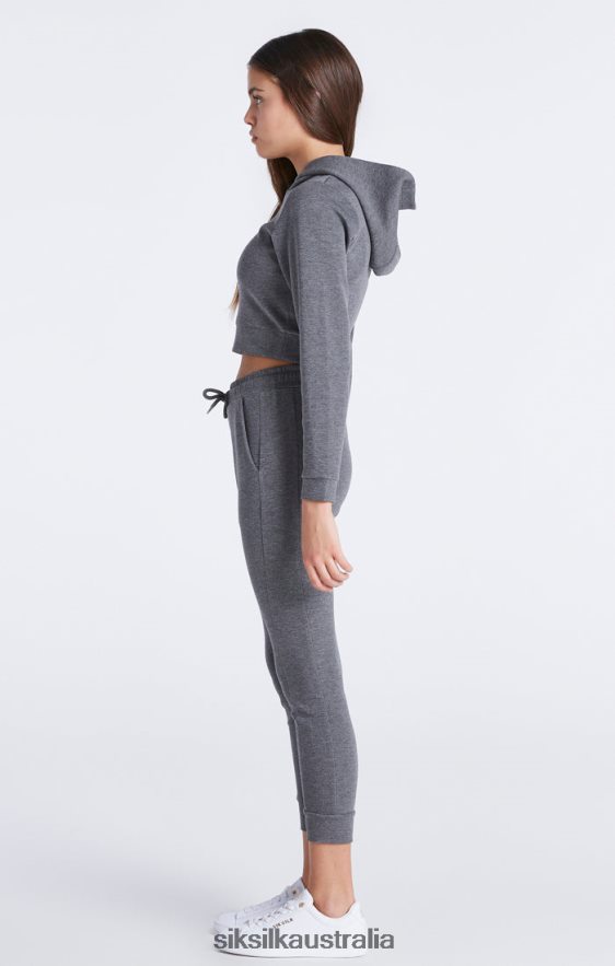 Girls Apparel TB82N329 SikSilk Grey Marl Signature Track Top