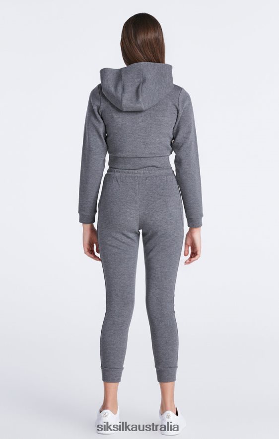 Girls Apparel TB82N329 SikSilk Grey Marl Signature Track Top