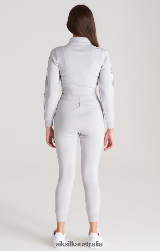 Girls Apparel TB82N338 SikSilk Grey Camo Panelled Track Top