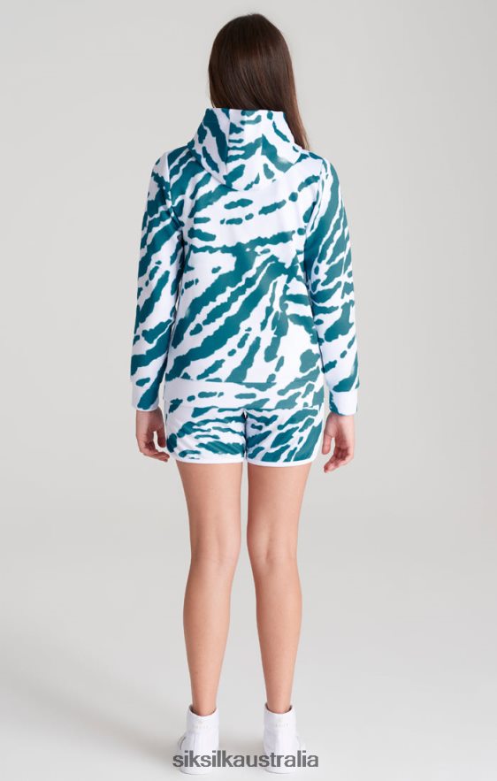 Girls Apparel TB82N339 SikSilk White Tie Dye Hoodie