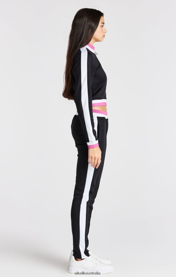 Girls Apparel TB82N341 SikSilk Black Retro Jacket