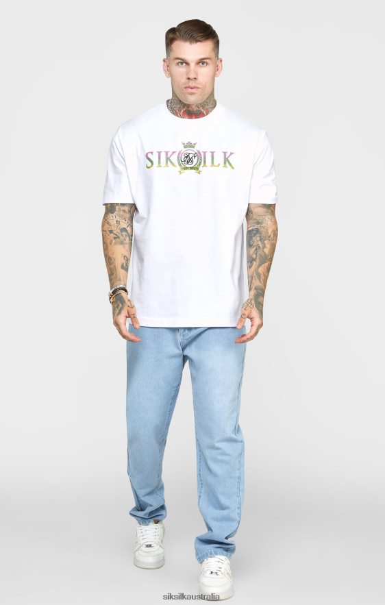 Men Apparel TB82N543 SikSilk Blue Rose Straight Cut Denim