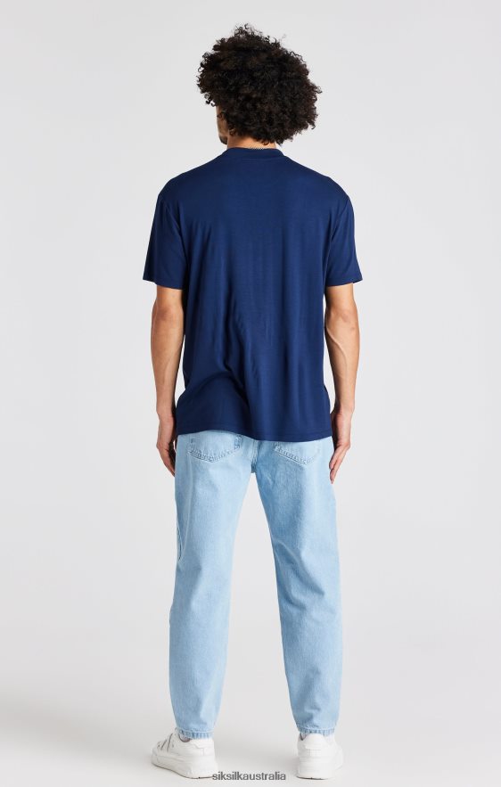 Men Apparel TB82N544 SikSilk Light Blue Basic Carrot Jean