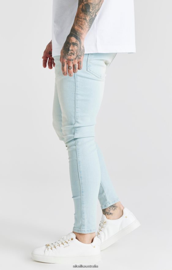 Men Apparel TB82N552 SikSilk Light Blue Essential Skinny Jean
