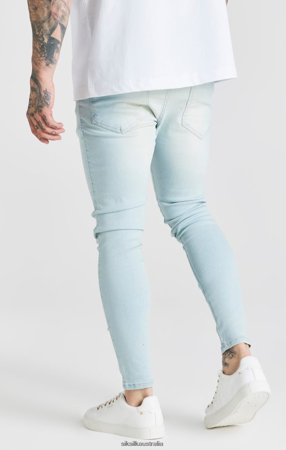 Men Apparel TB82N552 SikSilk Light Blue Essential Skinny Jean