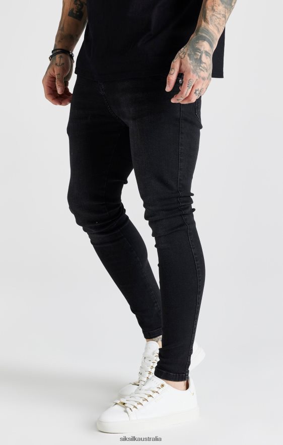 Men Apparel TB82N557 SikSilk Black Washed Essential Skinny Jean