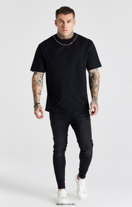 Men Apparel TB82N557 SikSilk Black Washed Essential Skinny Jean