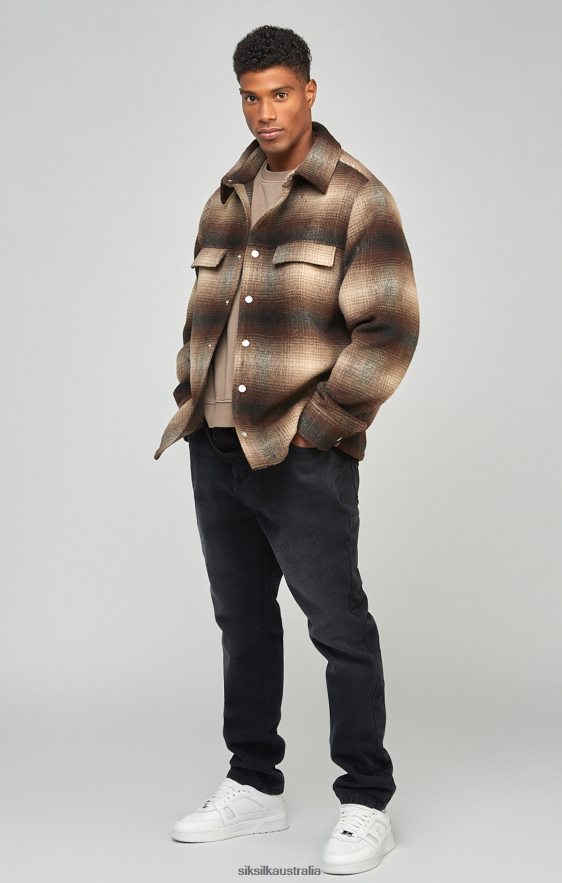 Men Apparel TB82N560 SikSilk Black Straight Cut Denim Jeans