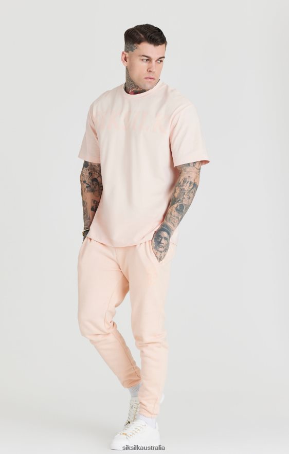 Men Apparel TB82N534 SikSilk Pink Relaxed Fit Cuff Jogger