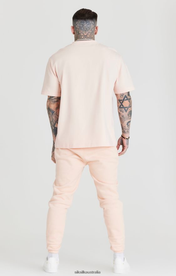 Men Apparel TB82N534 SikSilk Pink Relaxed Fit Cuff Jogger