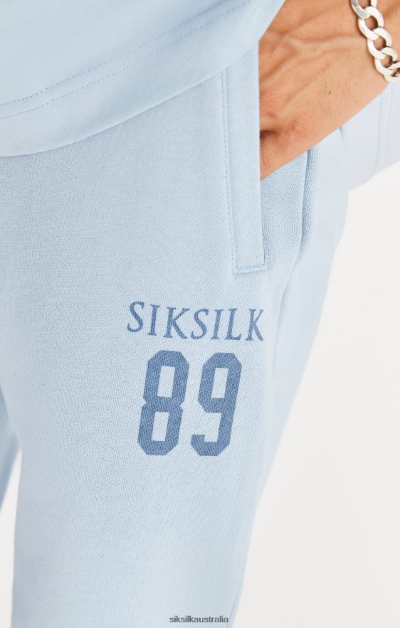 Men Apparel TB82N536 SikSilk Blue Relaxed Fit Cuff Jogger