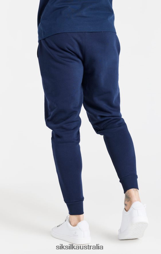 Men Apparel TB82N539 SikSilk Navy Essential Fitted Jogger