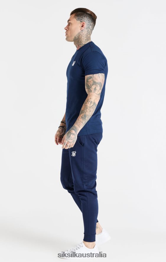 Men Apparel TB82N539 SikSilk Navy Essential Fitted Jogger