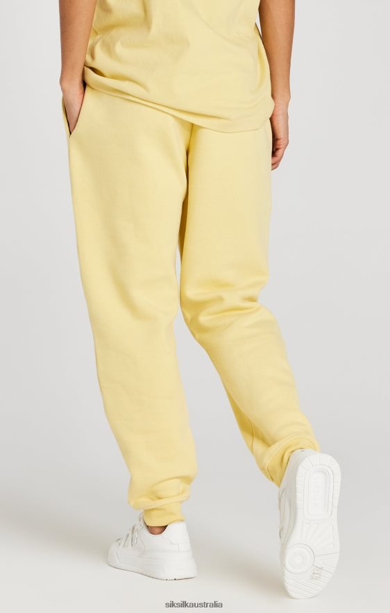 Men Apparel TB82N540 SikSilk Yellow Relaxed Fit Cuffed Jogger