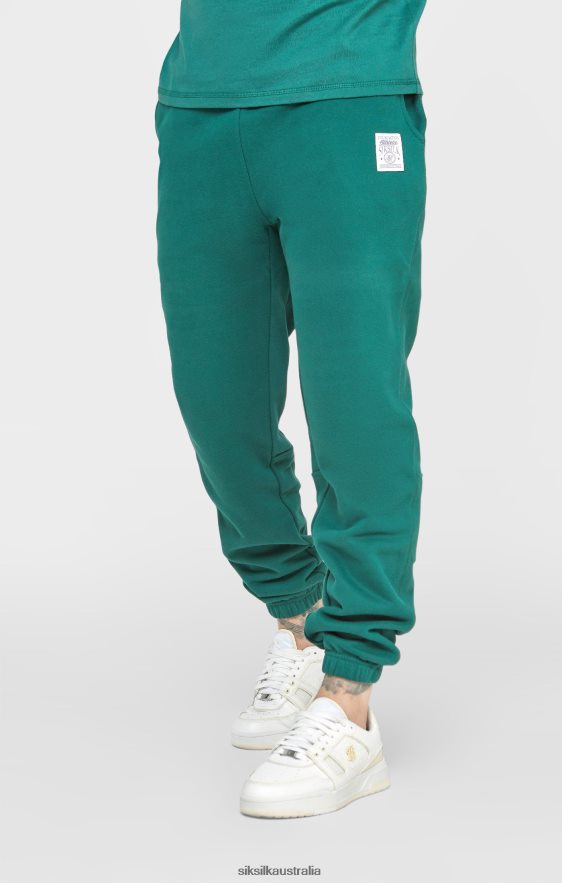 Men Apparel TB82N541 SikSilk Green Relaxed Jogger
