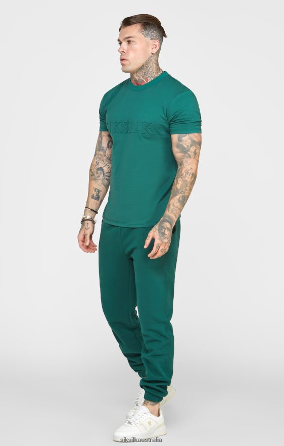 Men Apparel TB82N541 SikSilk Green Relaxed Jogger