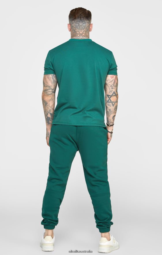 Men Apparel TB82N541 SikSilk Green Relaxed Jogger