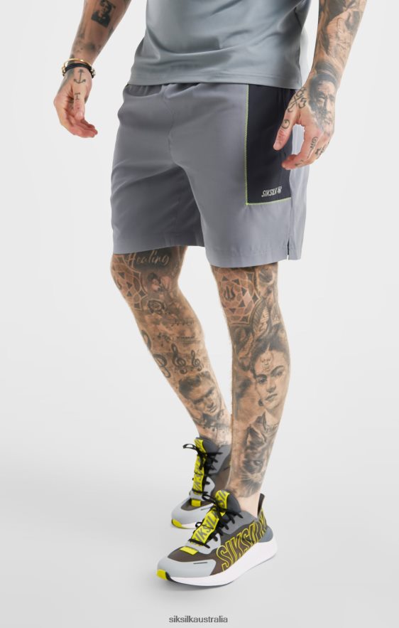 Men Apparel TB82N565 SikSilk Grey Sports Marl Woven Short