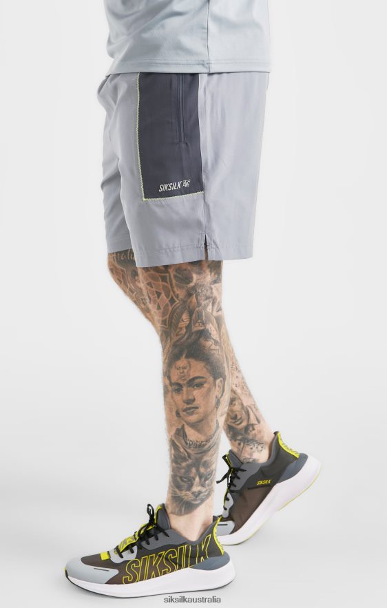 Men Apparel TB82N565 SikSilk Grey Sports Marl Woven Short