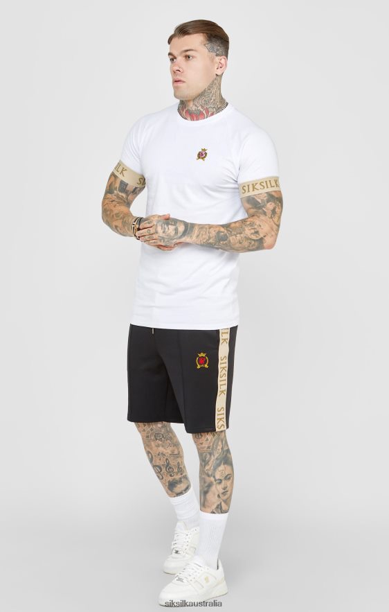 Men Apparel TB82N577 SikSilk Black Crest Short