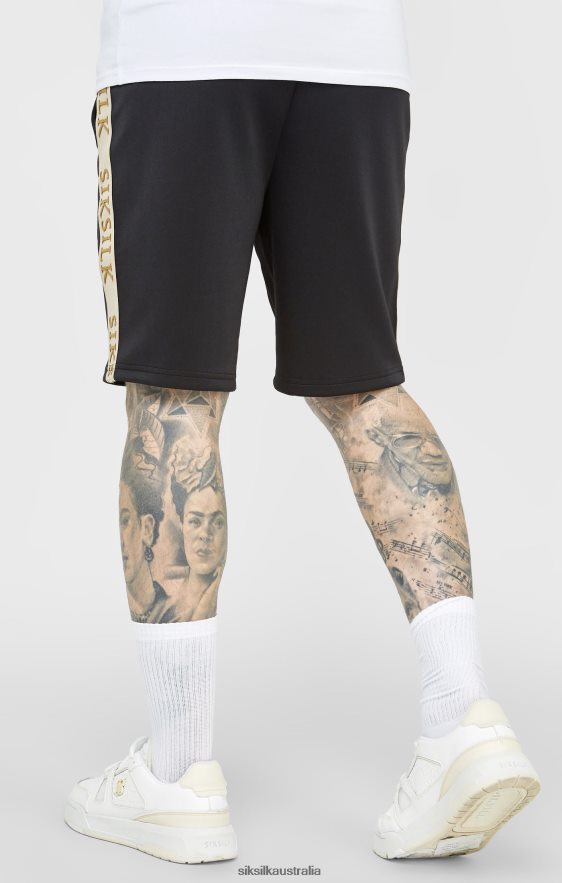 Men Apparel TB82N577 SikSilk Black Crest Short