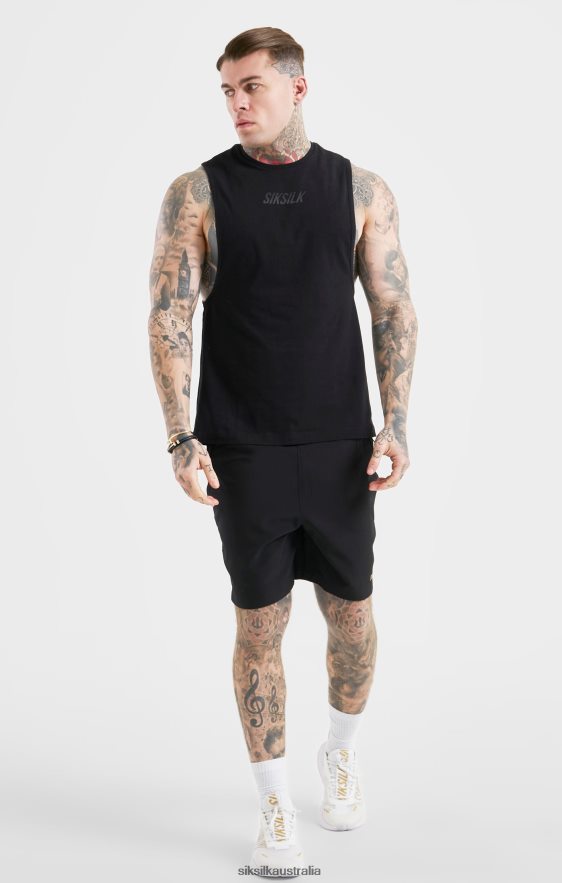 Men Apparel TB82N590 SikSilk Black Sports Short